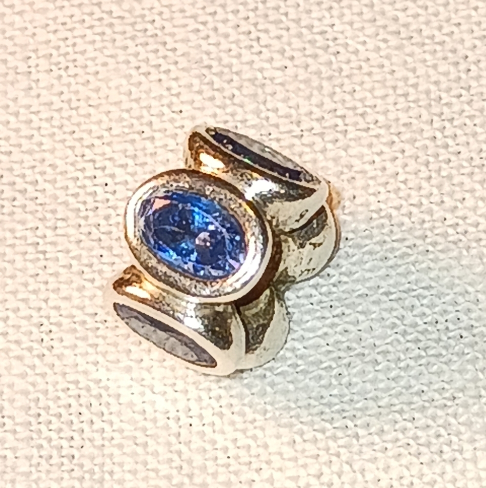 Pandora Blue Oval Lights Charm